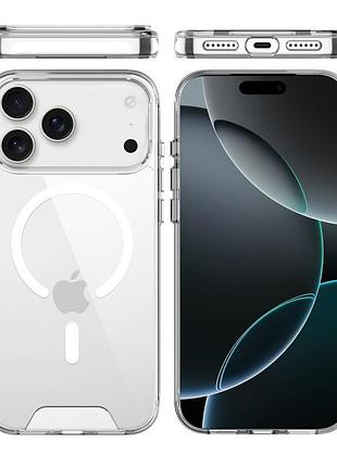 Чехол tpu space case with magsafe для apple iphone 17 pro max (6.9") прозрачный 3