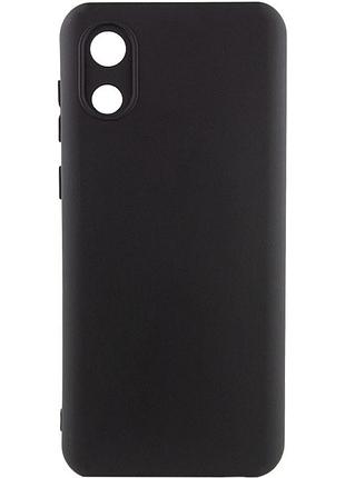Чехол silicone cover lakshmi full camera (a) для samsung galaxy a03 core черный / black