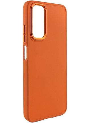 Чехол tpu bonbon metal style для samsung galaxy a14 4g /5g (самсунг галакси a16 4g /5g ) оранжевый / papaya