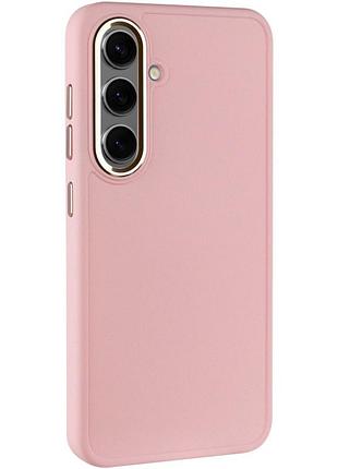 Чохол tpu bonbon metal style для samsung galaxy s23+ (самсунг галаксі s23+ ) рожевий / light pink