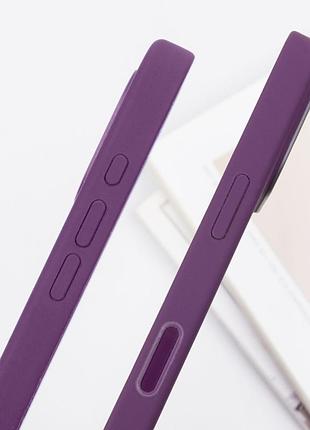 Чохол silicone case (aaa) with magsafe and animation (button) для apple iphone 16 pro (6.3") plum 6