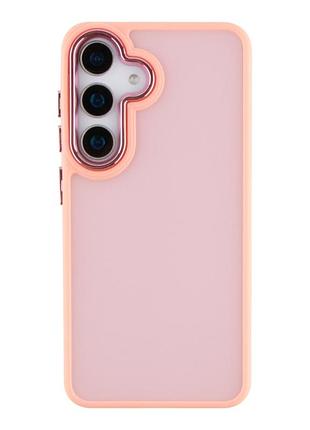 Чехол space ii цветной бампер matte для samsung galaxy s25 5g pink