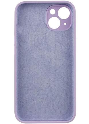 Чехол silicone case full camera protective (aa) no logo для apple iphone 15 plus (6.7") сиреневый / lilac 4