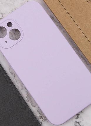 Чехол silicone case full camera protective (aa) no logo для apple iphone 15 plus (6.7") сиреневый / lilac 5