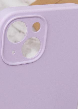 Чехол silicone case full camera protective (aa) no logo для apple iphone 15 plus (6.7") сиреневый / lilac 6