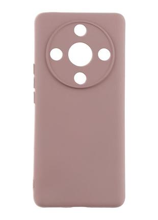 Чехол silicone cover с рамкой камеры (a) для honor magic6 lite pink sand