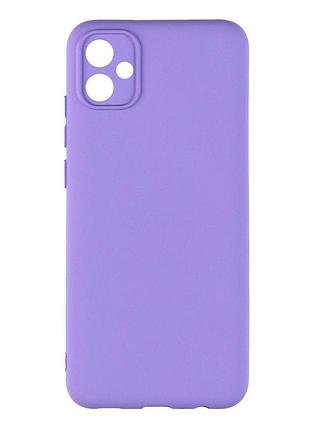 Чехол с рамкой камеры silicone cover a samsung galaxy a04e elegant purple