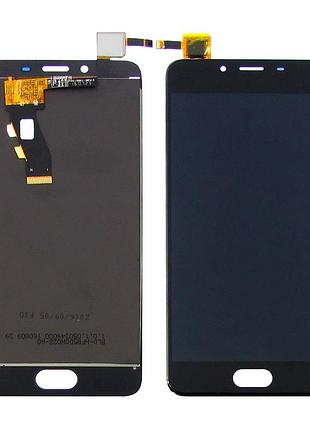 Дисплей для meizu u10 u680 с сенсором черный (dh0746)