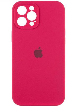 Чохол із захистом камери silicone case full iphone 14 rose red