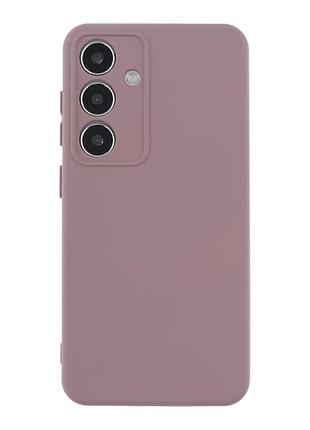 Чехол silicone cover с рамкой камеры (a) для samsung galaxy galaxy s24 5g (s921) pink sand