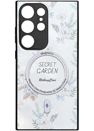 Прочная tpu накладка pc secret garden технология magfit для samsung galaxy s24 ultra white