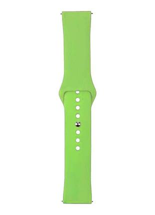 Ремешок universal 22mm silicone button design samsung/amazfit/huawei green (35683_3667302)