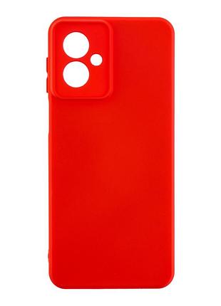 Чехол silicone cover с рамкой камеры (a) для motorola g55 red