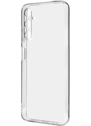 Чохол tpu transparent 1.5 мм із захистом камери для samsung galaxy a05s, прозорий захисний кейс безбарвний