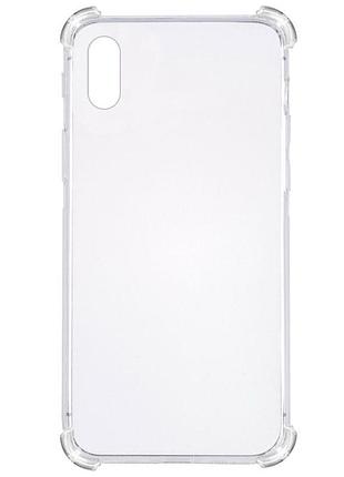 Tpu чохол getman ease logo посилені кути для apple iphone xs max (6.5") безбарвний (прозорий)