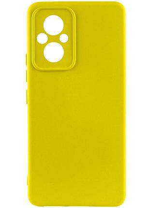 Чехол silicone cover lakshmi full camera (a) для xiaomi poco m5 желтый / flash