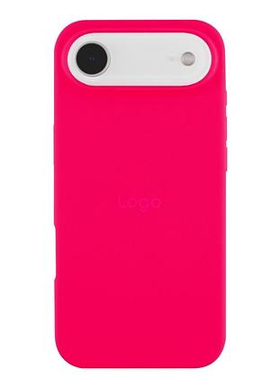 Чехол silicone case full size (aa) appleiphone17 air панель-накладка для телефона айфон 17 air shiny pink