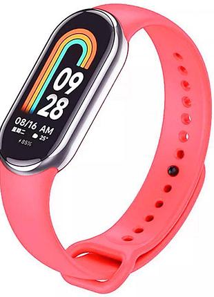 Силиконовый ремешок для xiaomi mi band 8/9/10 розовый / hot pink