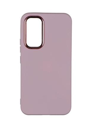 Чехол silicone cover metal frame aa samsung galaxy a54 5g pink sand