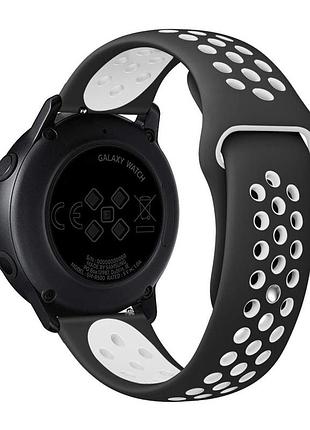 Ремешок nikes для samsung gear s3 22mm черно-белый