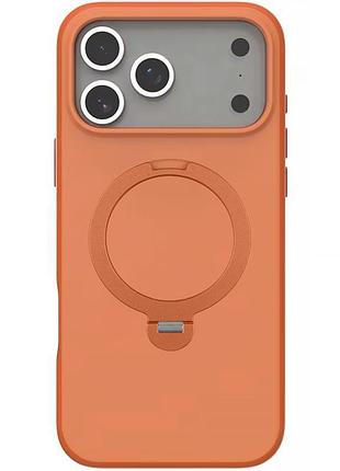 Чехол ummi colorful magsafe hq ring для iphone 17 pro с кольцом-подставкой 360° айфон 17 про orange