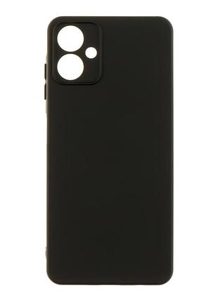 Чехол silicone cover с рамкой камеры (a) для samsung galaxy a06/a065 black