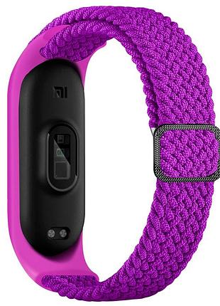 Плетеный ремешок elastic adjustment для xiaomi mi band 7 / mi band 6 / mi band 5 / mi band 4 / mi band 3