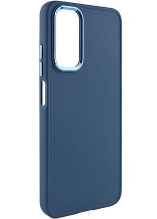 Чехол tpu bonbon metal style для samsung galaxy a14 4g /5g (самсунг галакси a16 4g /5g ) синий / cosmos blue