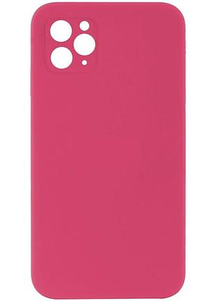 Чохол із захистом камери silicone case full apple iphone 12 pro max shiny pink