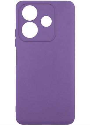Чохол tpu getman liquid silk full camera для xiaomi redmi note 14 5g фіолетовий / amethyst
