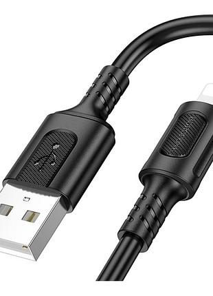 Кабель для зарядки и передачи данных usb borofone bx111 fast charging data cable 2.4a usb-a to lightning 1