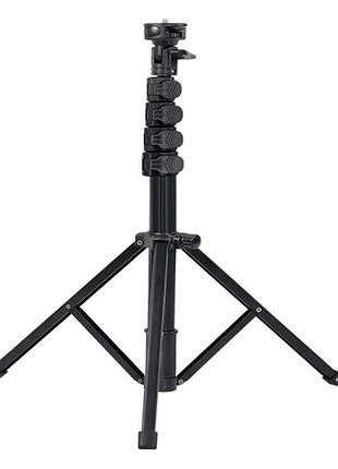 Штатив тринога з поворотною головою та кліпсами wuw 1.6 м black (28372_1880847)
