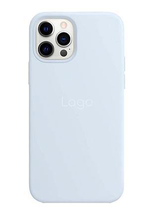 Чехол silicone magsafe усиленной защиты для apple iphone 12 pro max cloud blue