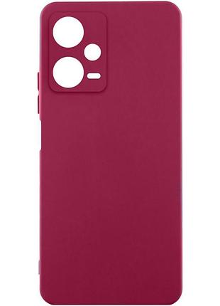 Чохол silicone cover ummi lakshmi full camera (aa) для xiaomi redmi note 12 pro 5g бордовий / marsala