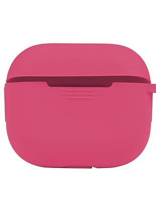 Чехол silicone case с карабином для airpods 3 shiny pink