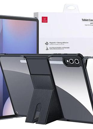 Tpu+pc чехол xundd stand c усиленными углами для samsung galaxy tab s10+ / s9+ (12.4") черный