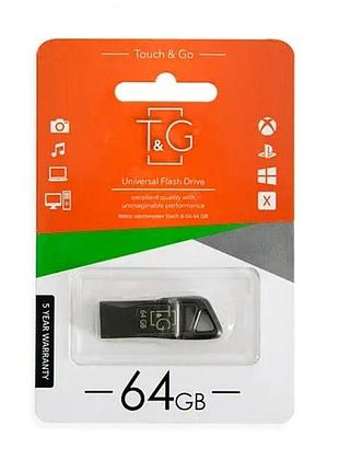 Usb-накопитель t&g flash drive 3.0 64gb metal 114 usb flash drive 3.0 64гб черный