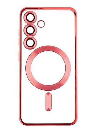 Чехол tpu metallic full camera magsafe samsung galaxy s24 red