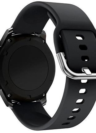 Ремешок universal 22mm silicone design для samsung/amazfit/huawei black