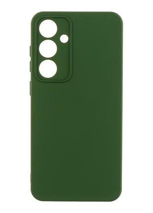 Чехол silicone cover с рамкой камеры (a) для samsung galaxy s24 fe 5g dark green