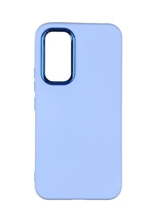 Чехол silicone cover metal рамка (aa) для samsung galaxy a54 5g sky blue