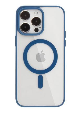 Чохол colors magsafe tpu color для apple iphone 14 pro max navy blue