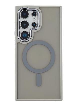 Чехол tpu space magnetic color with magsafe для samsung galaxy s24 ultra 5g grey