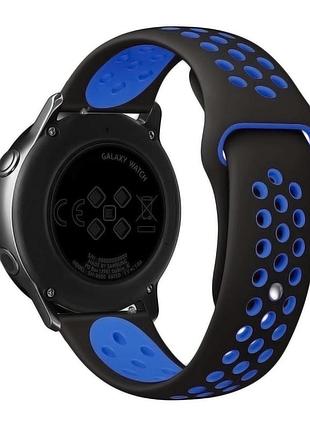 Ремешок nikes для samsung gear s3 22mm черно-синий