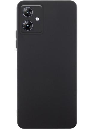 Чехол tpu getman liquid silk full camera для motorola moto g54 черный / black