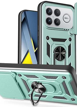 Чехол ummi camshield serge ring для xiaomi poco f8 ultra зеленый / green