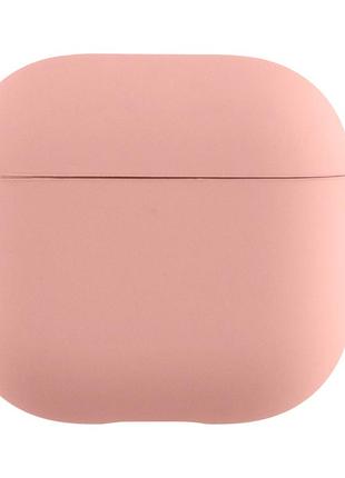 Чохол silicone case з мікрофіброю для airpods 3 pink