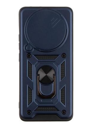 Чохол накладка guard shield armor з кільцем для xiaomi redmi note 14 pro 5g/poco x7 5g dark blue