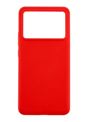Чохол-накладка із захистом на камеру liquid silicone aa poco x6 pro 5g red (37478_3612026)
