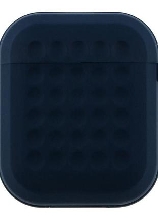 Футляр с карабином fashion silicone case airpods 1/airpods 2 navy blue (35263_3345611)